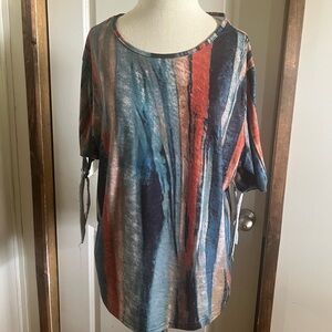 Multicolor Abstract Women's Top